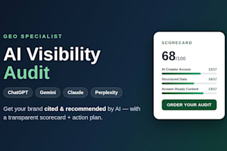 do GEO audit and ai visibility scorecard for chatgpt, gemini, perplexity