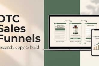 research, write and build your dtc supplement sales funnel