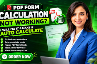 fix PDF form calculation not working and make it auto calculate