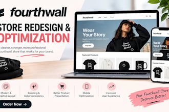 redesign and optimize your fourthwall store website for better user experience