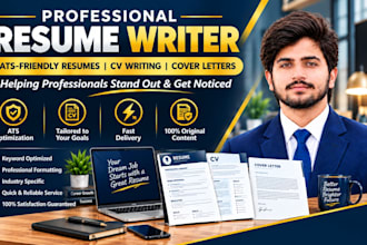 write professional ats resume, tech CV and cover letter in 24 hours
