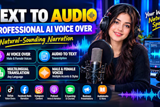 convert text to speech with natural sounding ai voice over