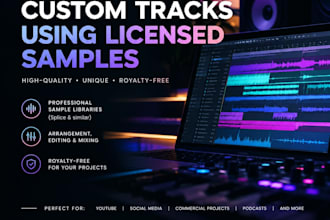 create royalty free music with pre made samples