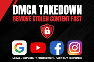 file dmca takedown to remove stolen content from google