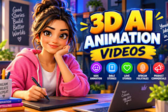 create 3d cartoon character avatar, talking avatar