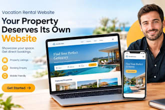 build vacation rental website holiday vacation airbnb website hotel website