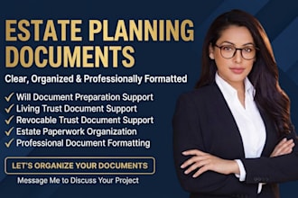 draft customizable living trust, irrevocable trust, and estate planning template