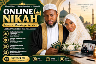 provide online nikah ceremony and islamic marriage guidance