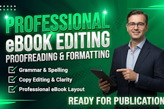 flawlessly fix grammar error, polish awkward sentence, improve ebook readability