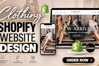 build clothing shopify store sales channel website luxury or fashion brand store