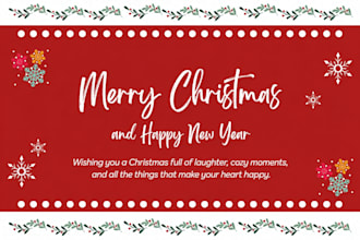 give a 5 christmas greeting cards