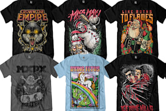 create professional band tshirt merchandise