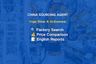 be your china sourcing agent for yoga wear and activewear