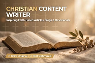 write powerful christian articles, devotionals airtcles