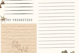 design custom daily planner and schedule template on canva