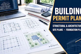 prepare a complete city permit drawing set in autocad for virginia