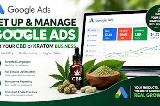 set up and manage google ads for your cbd or kratom business