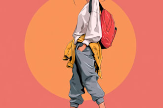 do cool illustrations for you