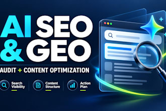 do an ai SEO and GEO audit with content optimization