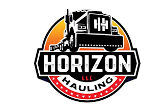 make masculine heavy haul trucking company logo