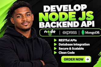 develop nodejs backend api with mongodb and express