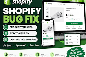 fix shopify product variants add to cart issues and landing page
