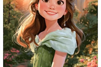 do disney cartoon portrait