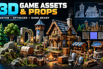 create game ready 3d models for unity and unreal engine