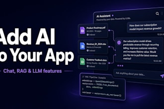 add ai chat, rag and llm features to your react, nextjs or node app