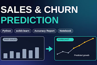build a sales or customer churn prediction model in python