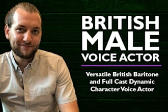 record clear british baritone narration for your audiobook