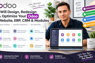 design, redesign odoo website with SEO optimize, odoo erp or CRM, odoo module