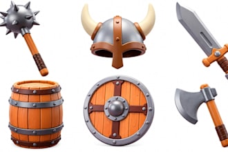 create game ready 3d weapon model, low poly weapon for unreal engine 5