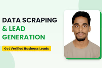 do data extractor, email extractor, data scraper, business lead and contact list