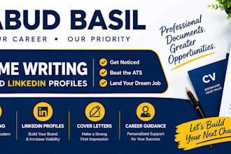 provide expert ats resume writing services, cvs, and linkedin profiles