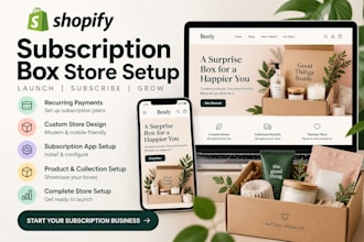build a shopify subscription box store with recurring payment