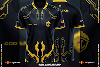 create custom esports gaming jerseys and sportswear designs