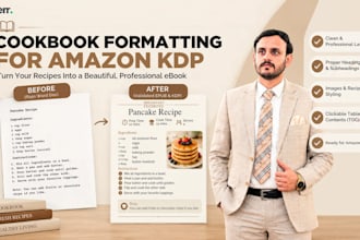 format your cookbook for amazon KDP
