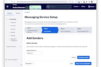 send bulk sms, custom sender name, sms panel, speed dial, twilio setup, telynx