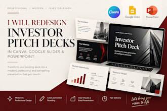 redesign canva investor pitch deck google slides and powerpoint presentations