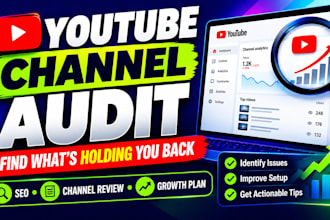 audit your youtube channel and identify growth issues