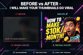 design viral thumbnail for high ctr in 24 hours