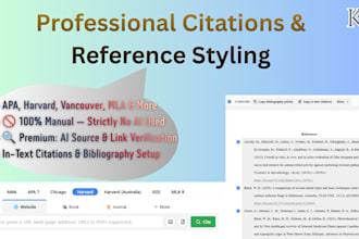 rewrite your citations and references in the correct style