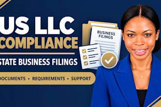 handle US llc state compliance and business filings