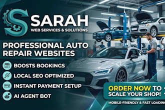 design, redesign an auto repair website with booking and payment integration