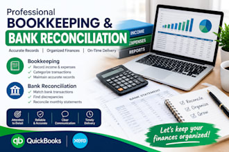 do bookkeeping and bank reconciliation and statements