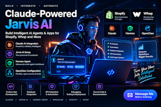 build claude powered jarvis ai shopify app hermes  agent whop shopify openclaw