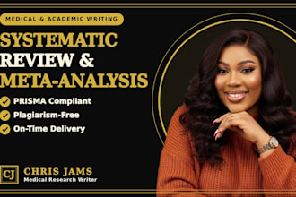 write a systematic review and meta analysis manuscript for publication