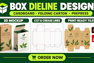 do dieline design box cardboard dieline and prepress folding carton dieline