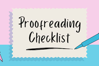 proofread and edit your english documents